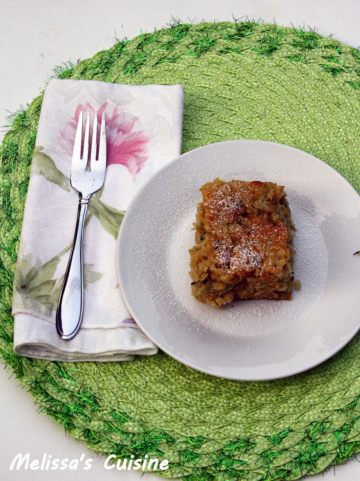 Melissa's Cuisine: Zucchini Cake