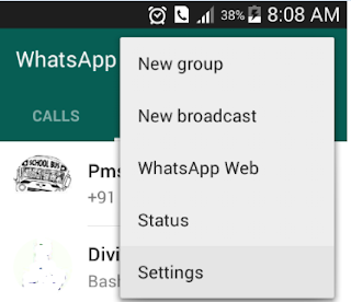 Whatspp settings Whatspp settings
