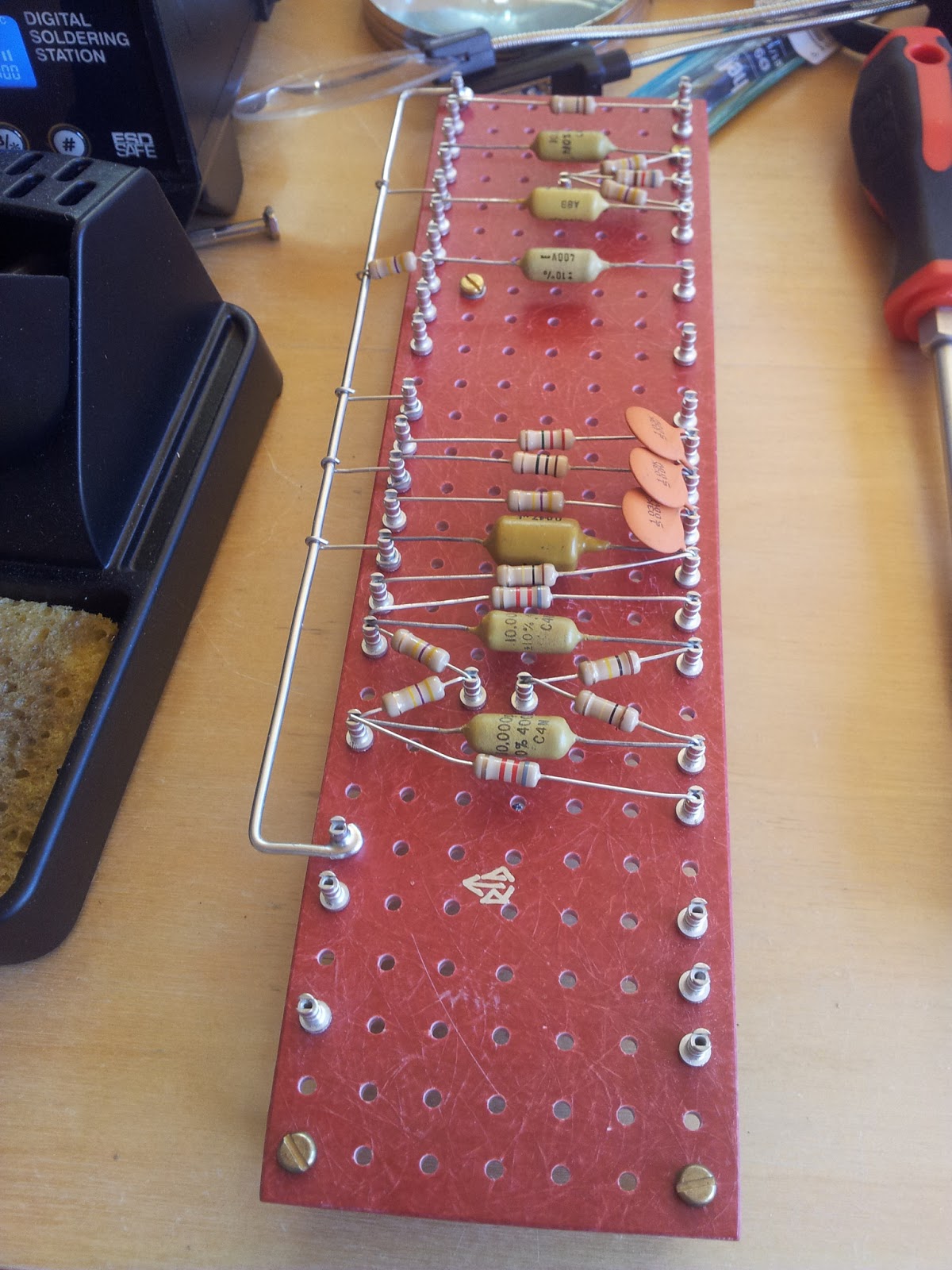 Marshall1973 Initial turret board soldering