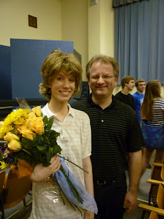 Keegan and her Director, Mr. Gronewold.