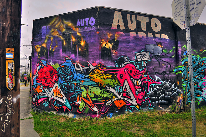 Woodland Shoppers Paradise San Antonio Street Art