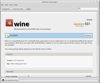 Sistem Operasi Komputer : Cara Menginstall Wine dan Winetrick