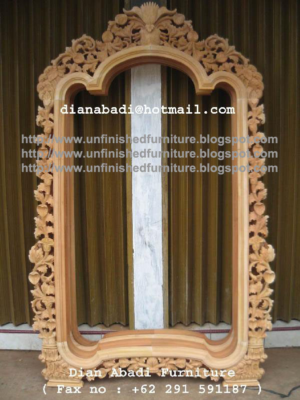 Unfinished Mahogany Furniture Classic Mirror Unfinished Mahogany Furniture