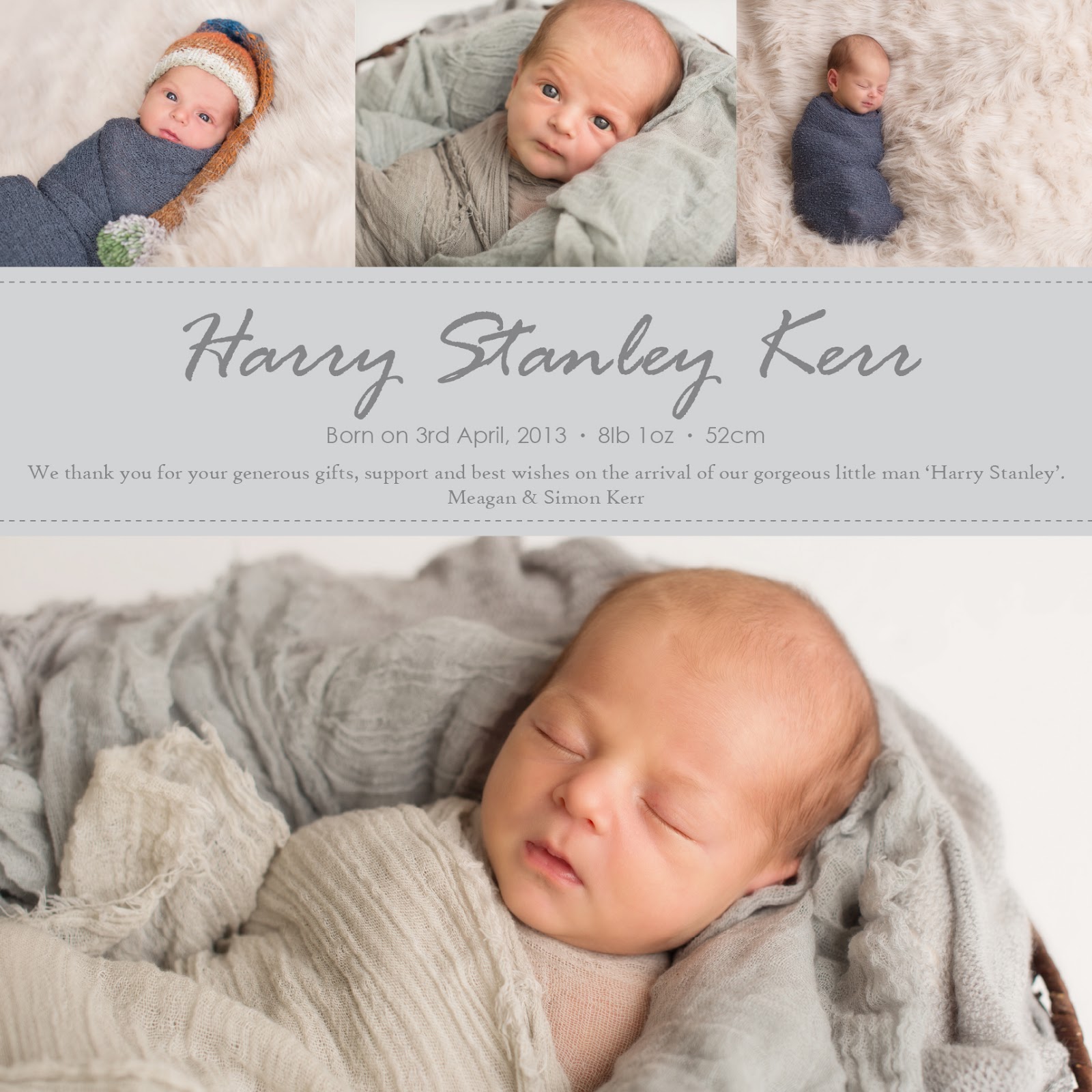 loulet design baby thank you cards baby thankyou