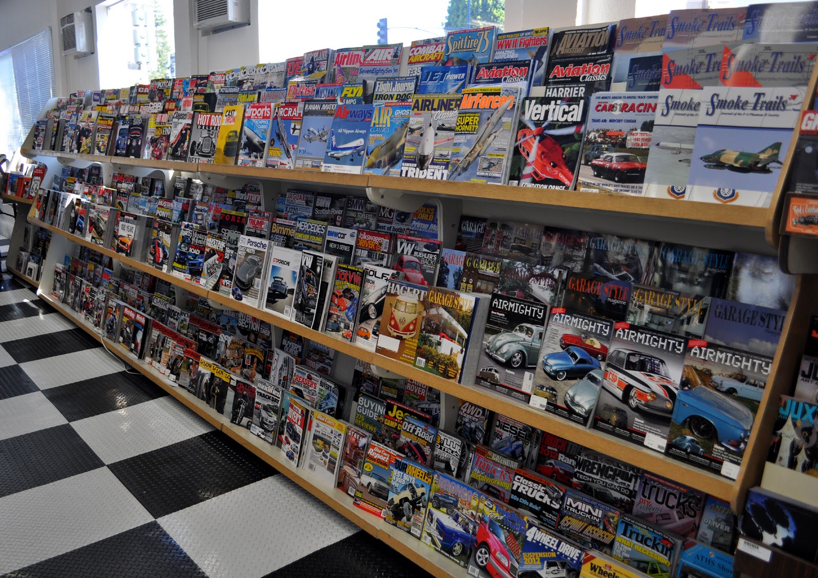 Just A Car Guy Autobooks Aerobooks in Burbank... the magazine and