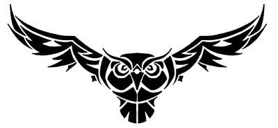 tribal owl tattoo