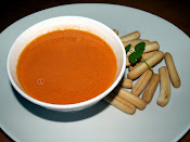 Gazpacho naranja con manzana