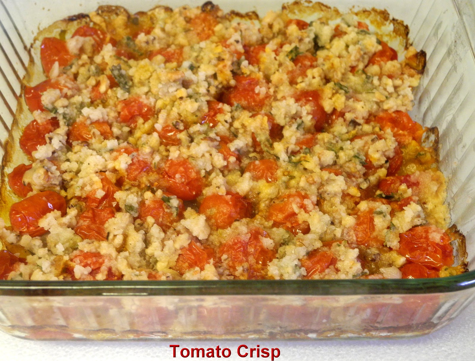 Bake with Bizzy Passover Cherry Tomato Crisp