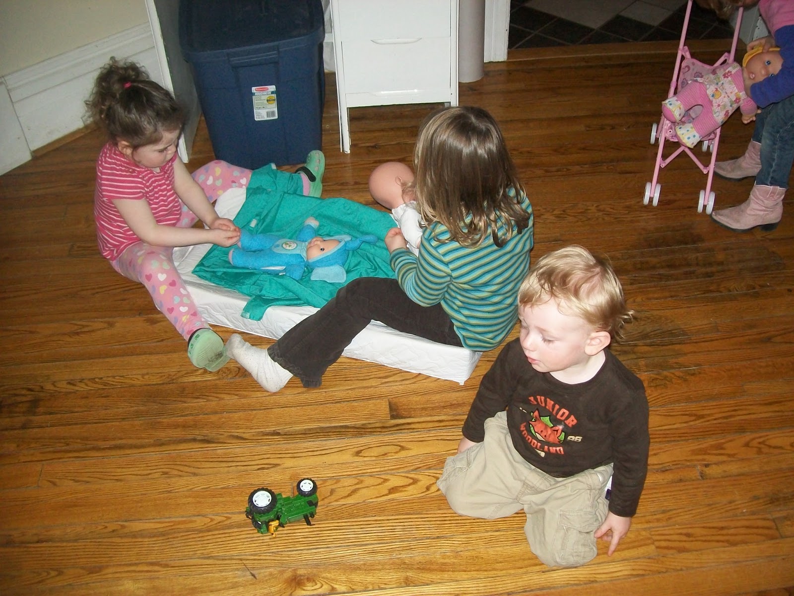 A Day at Creative Minds Home Day Care. Diaper changing confusion!