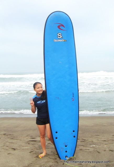 Little Miss Honey with a Surf Board