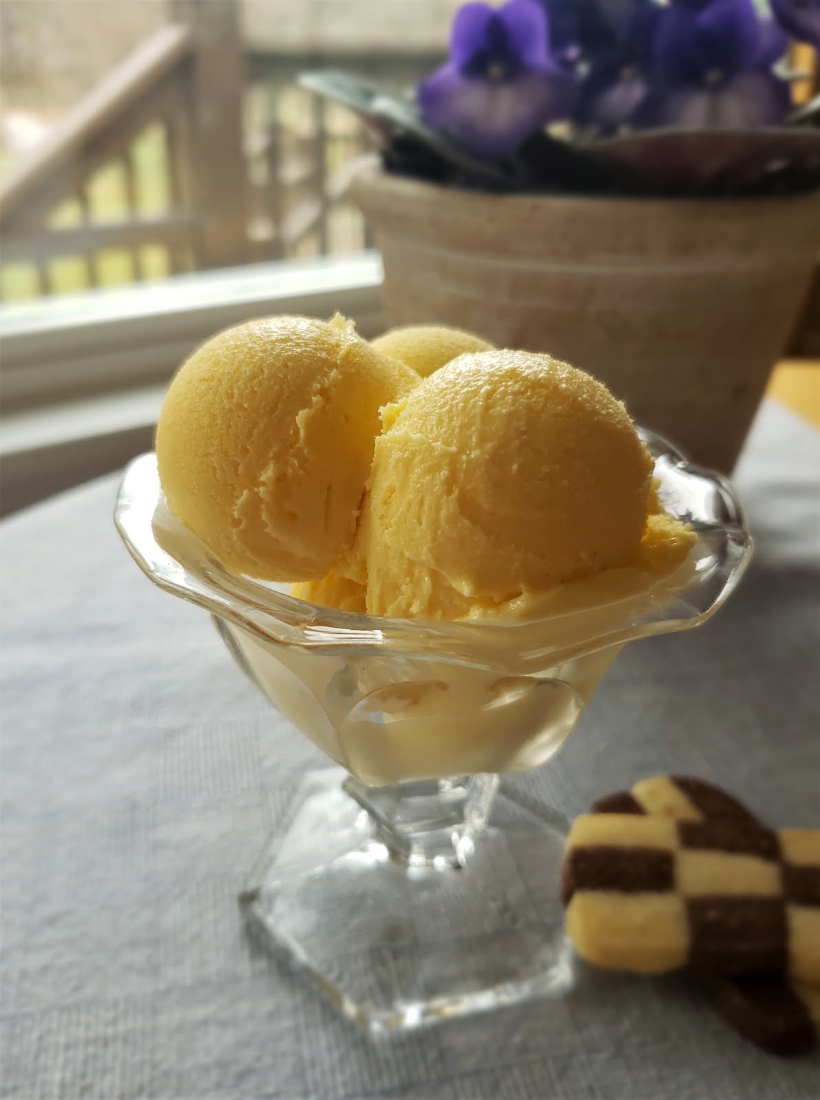 For Love of the Table Seville Orange Ice Cream