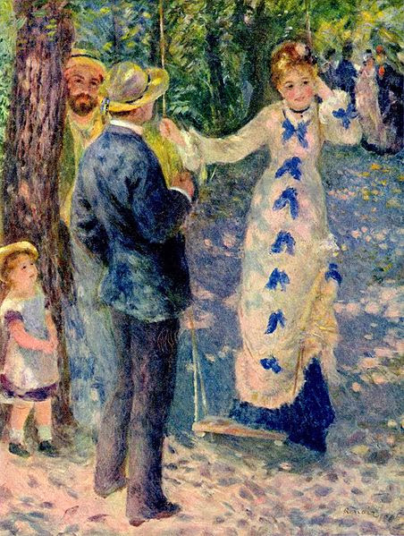 Painting "The Swing" by Renoir, 1876 Picture of "The Swing" by Renoir, 1876