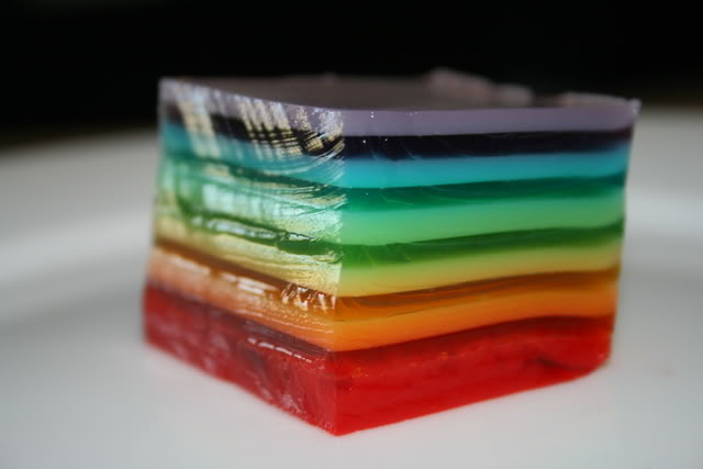 Shannon's Recipes Rainbow Jello