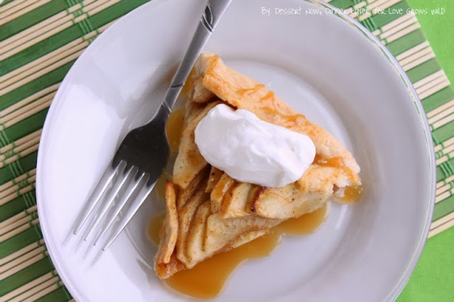 Caramel Apple Crostata combines the best flavors of Fall in this rustic-style dessert!