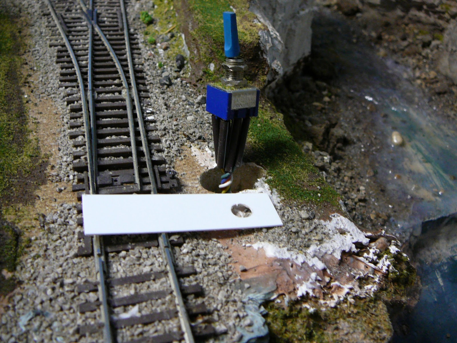 Grants Pass Railroad My version of a manual switch throw