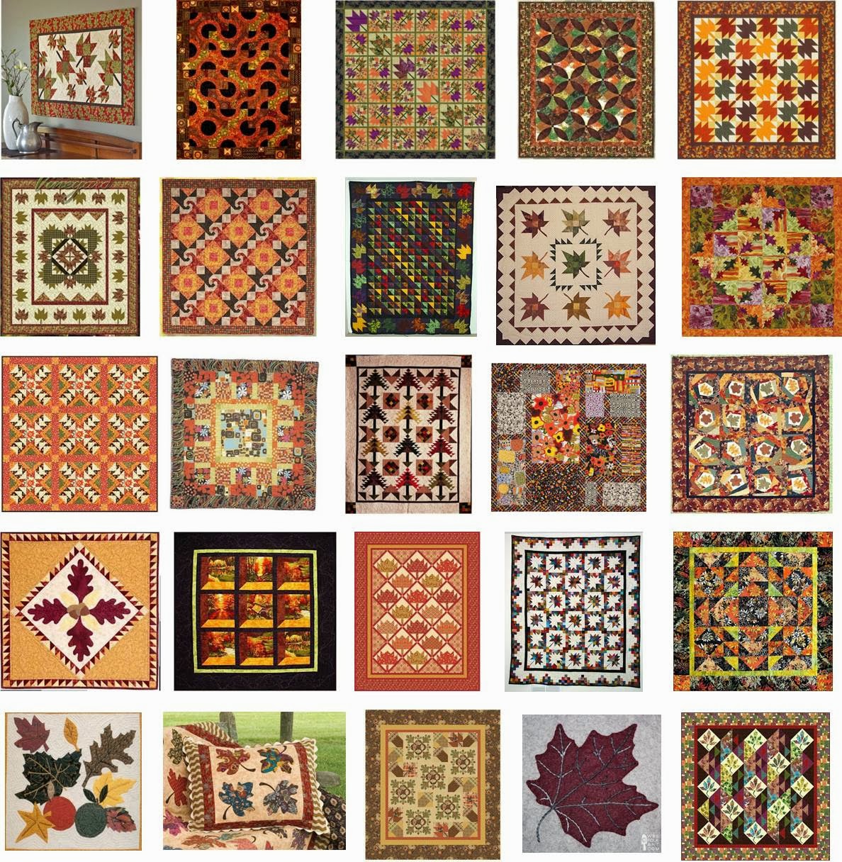 Quilt Inspiration: Free Pattern Day ! Autumn Leaves
