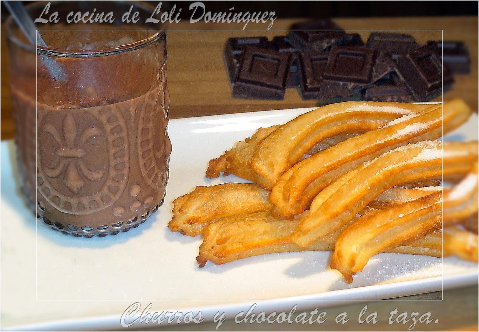 Churros Y Chocolate A La Taza
