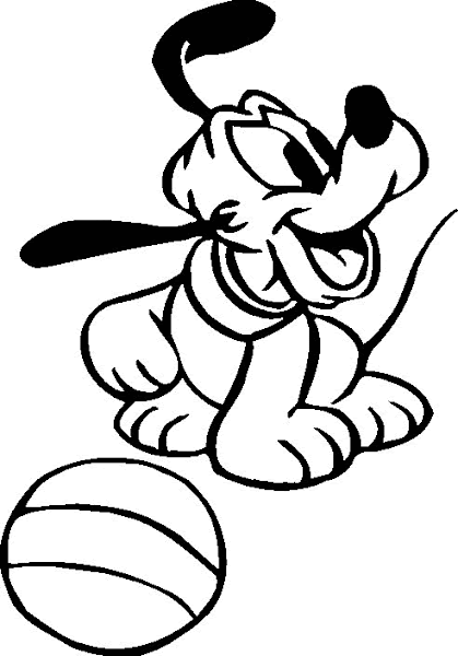 Baby Pluto Coloring Pages
