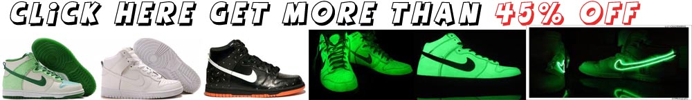 Nike Dunk Shoes High Glow in the Dark Glowing Special White 312786 311