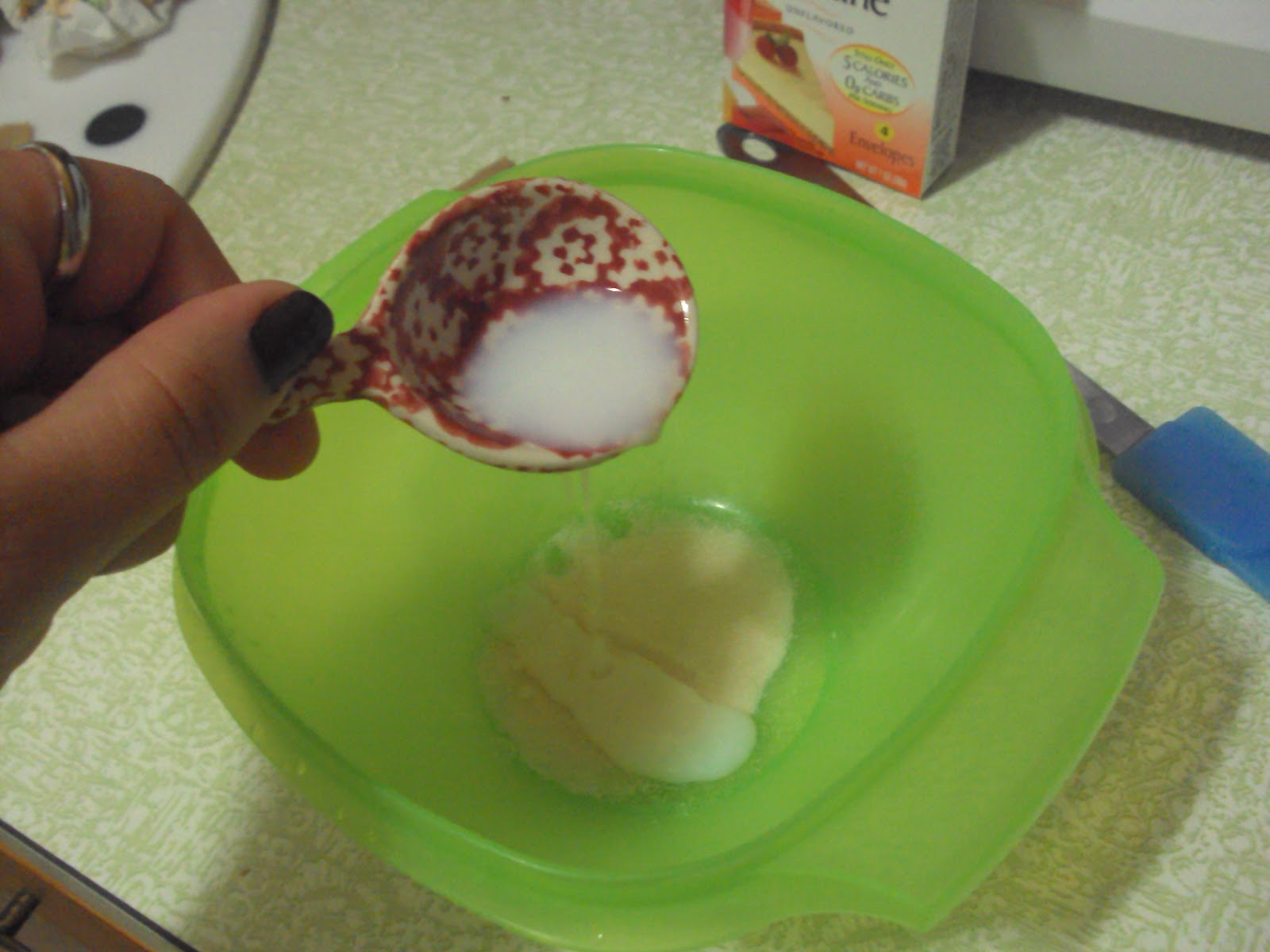 almost college life gelatin face mask.