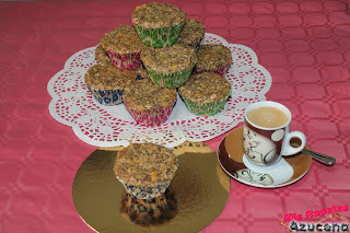 Muffins De Melocoton Y Avena
