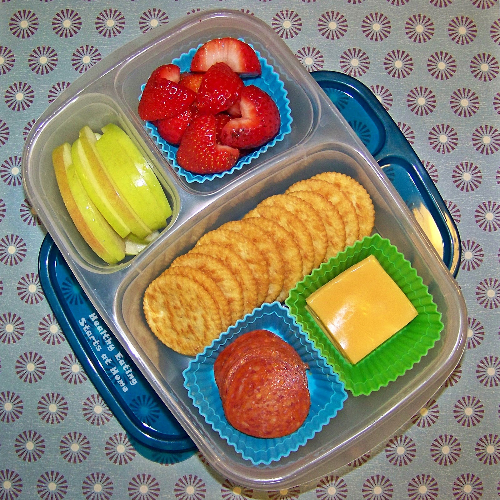 Healthy Eating Starts at Home School Lunches Cracker, Deli & Cheese