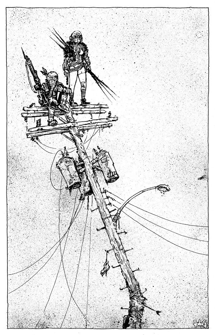 Telephone Pole Drawing