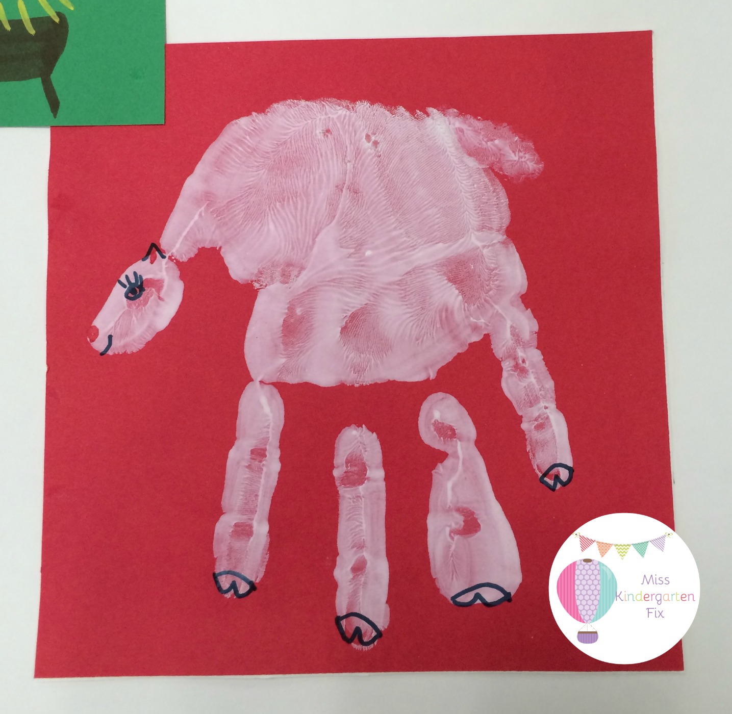 Miss Kindergarten Fix Nativity Scene Handprint Parent Gift