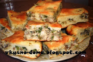 Рыбный пирог на скорую руку