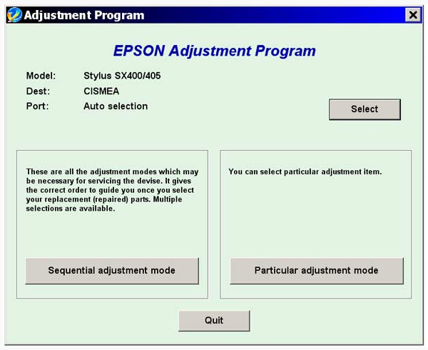 Epson SX410, SX415 Resetter Download Epson SX410, SX415 Resetter Download