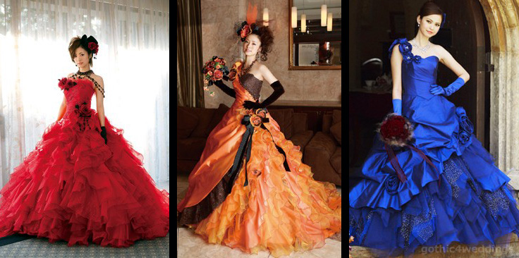 Different Color Wedding Dresses