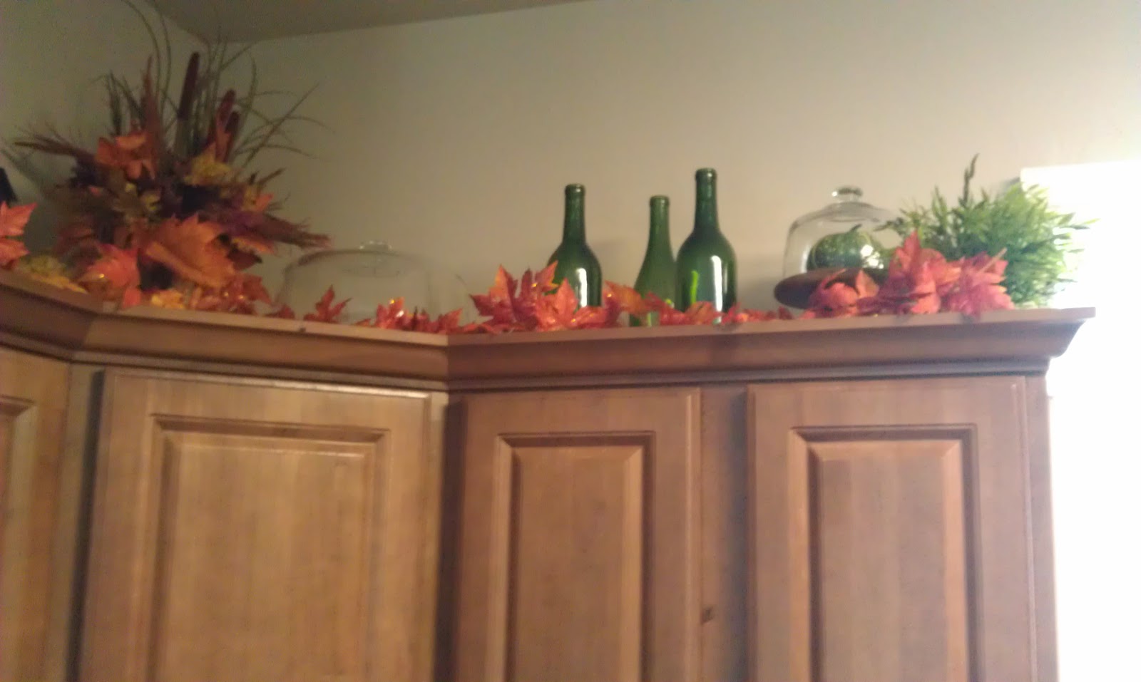 Decorate above kitchen cabinets Feeding The Addiction Crafts