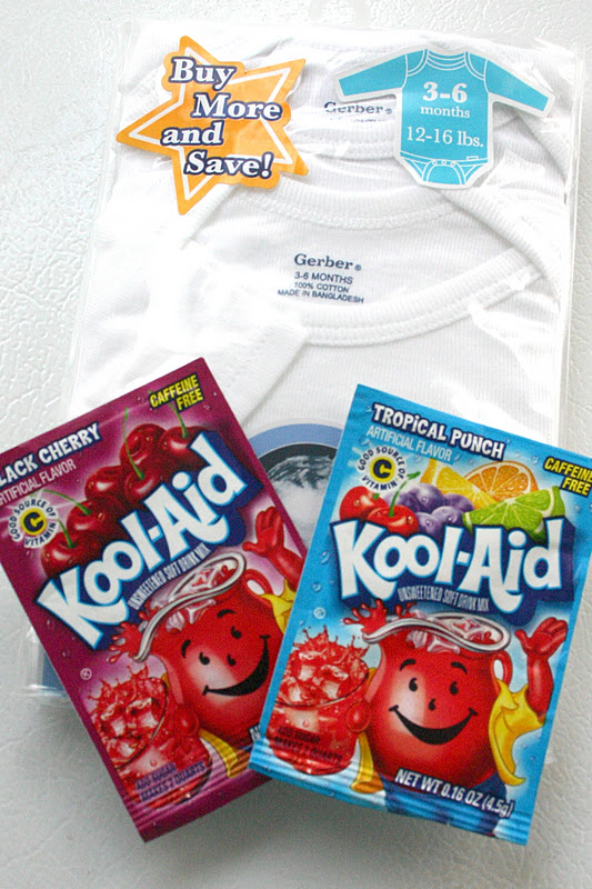 all things fee. where life meets craft Dyeing Cotton T's with Kool Aid