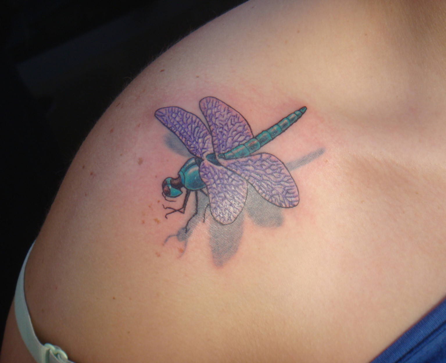 Geometric Dragonfly Tattoo - wide 2