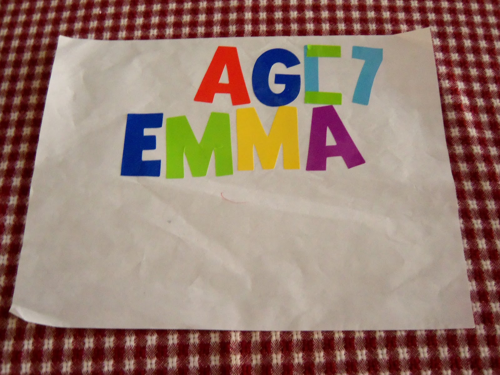 Celebrate Simple Sticky Letters Words