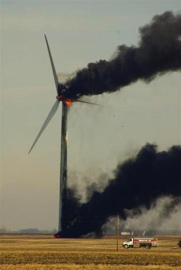 wind turbines on fire. Are Wind Turbines Really