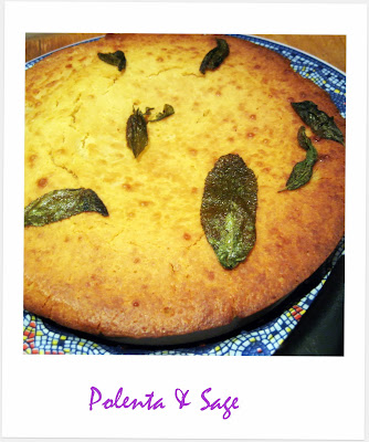 A Pebble Soup Recipe, Sage & Polenta Bread, muffin, cake