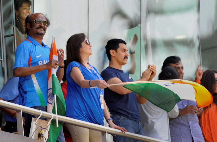world cup final match images. Rajini In 2011 World Cup Final