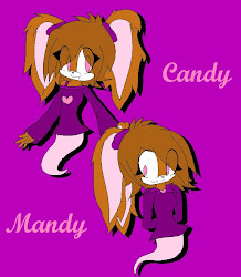 Mandy y Candy the rabbit ghost