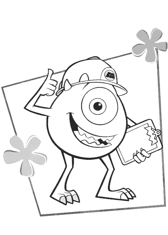 imagens Mike e Celia Welia Monstros S.A pintar Desenhos Para Colori Mike e Celia Welia Monstros S.A desenhar