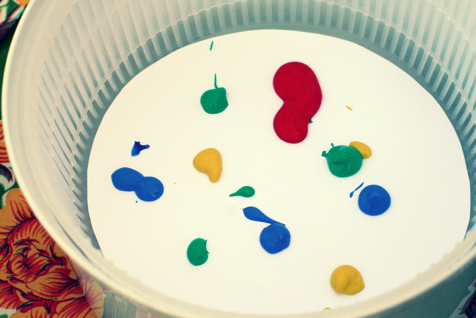 a bit of sunshine make something monday salad spinner spin art