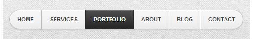 Grey Simple css3 Menu