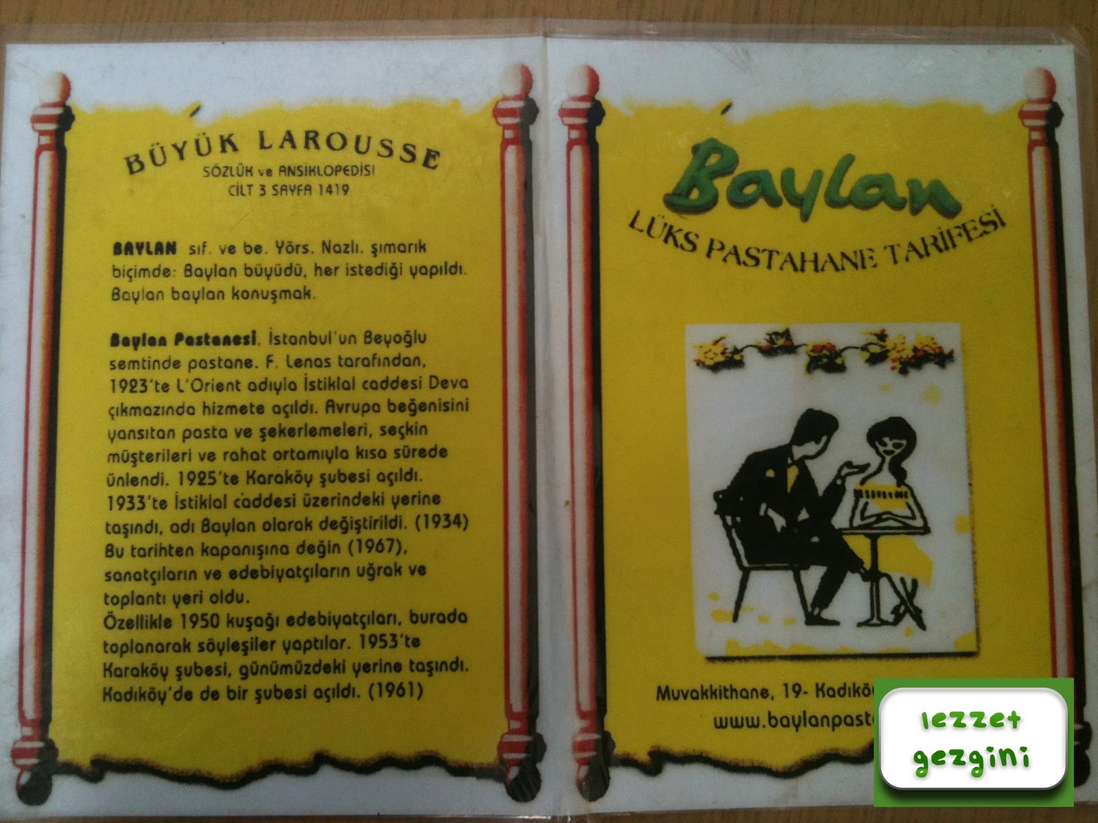 Lezzet Gezgini; Gezdim, Buldum, Yedim, Doydum.. Baylan