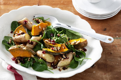 Warm roasted pumpkin and potato salad Recipe Warm roasted pumpkin and potato salad Recipe