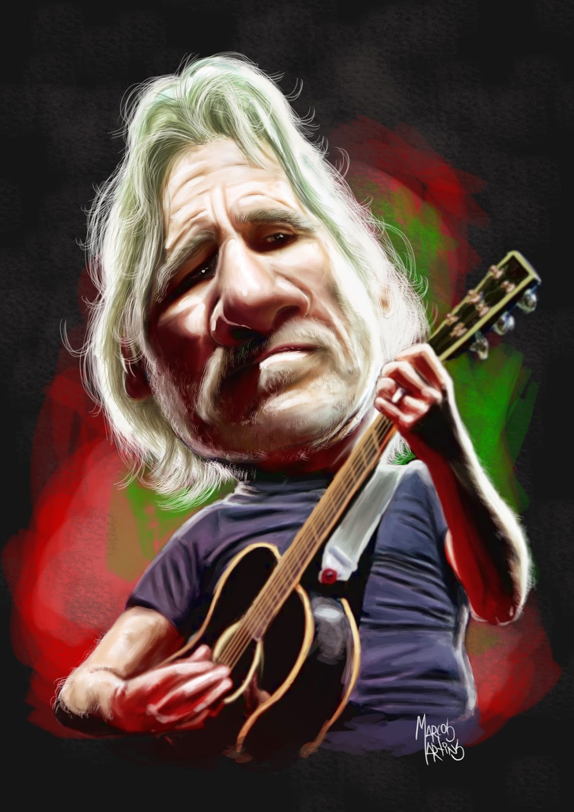 Roger Waters - Pink Floyd (Caricatura)