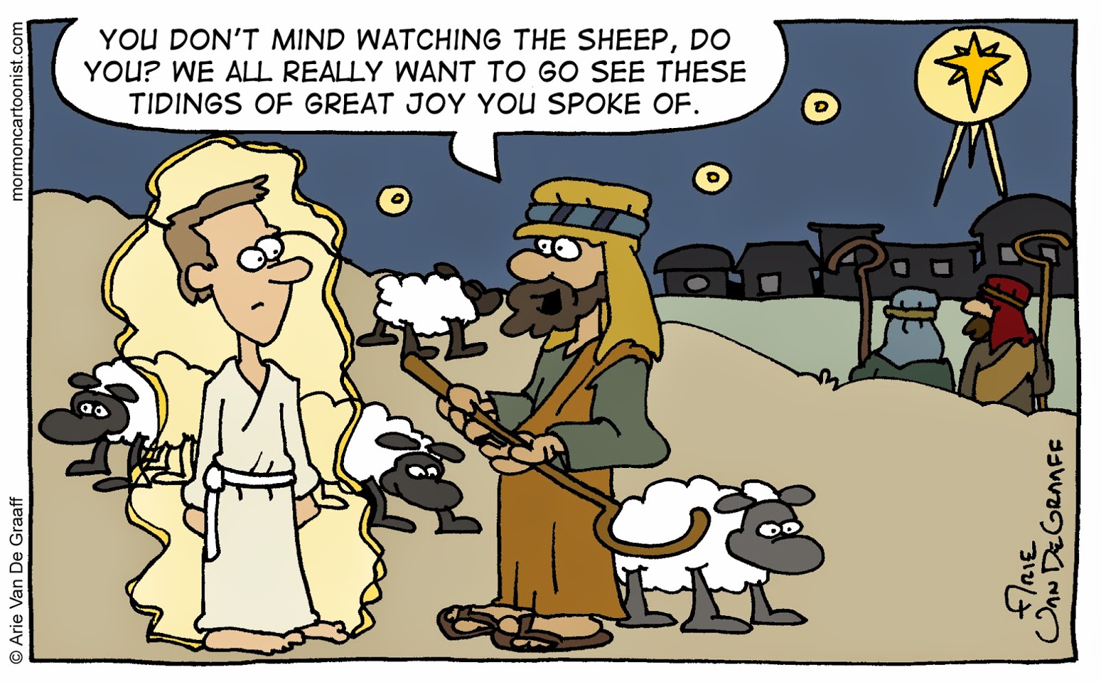 Ward Cartoonist Christmas Morning