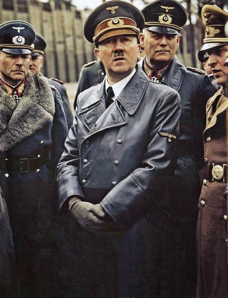 1943 WW2 German General HEINZ GUDERIAN on the way to the Eastern Front PHOTO 