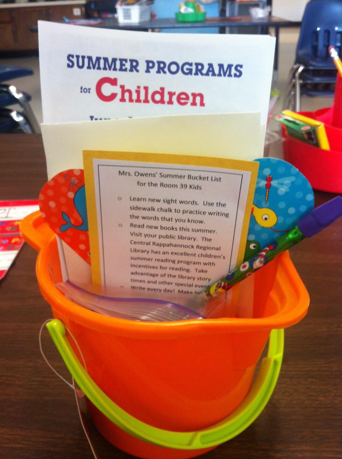 Inspire Me in Kindergarten: The Summer Bucket List