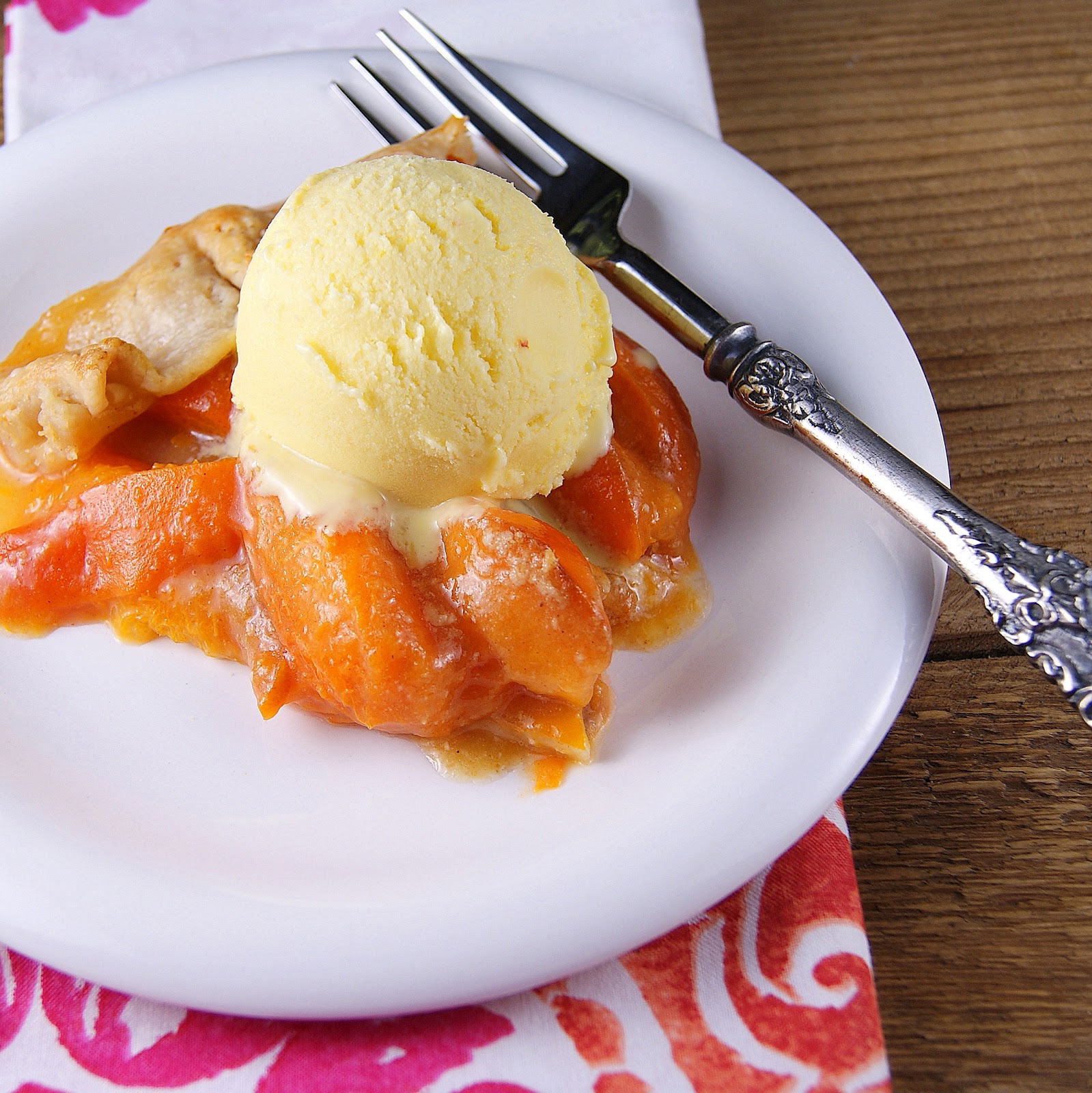 Patty's Food Spanish Saffron Olive Oil Ice Cream served with My