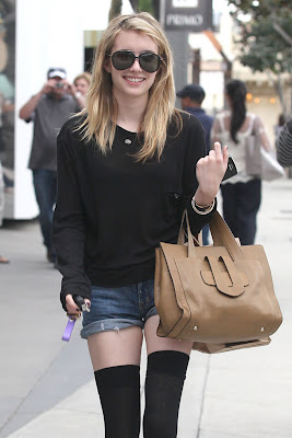 Emma Roberts Leggy Candids